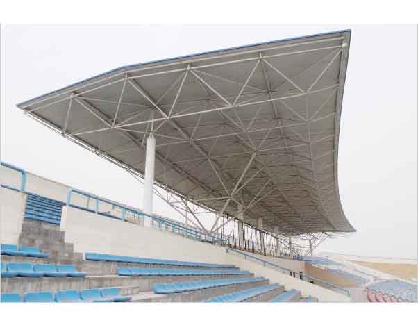 镇江河南理工大学体育场看台网架